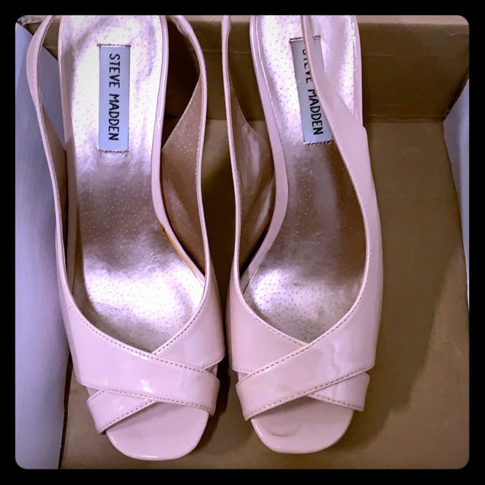 Steven madden peep toe high heels